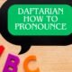 daftarian how to pronounce